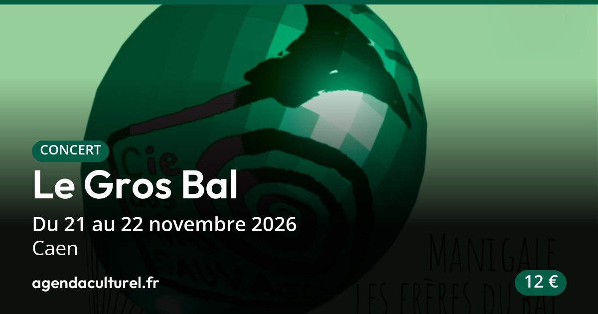 Le Gros Bal à Caen du 21 au 22 novembre 2026, concert