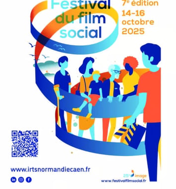 Affiche Festival du film social 2025 Caen
