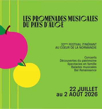 Les Promenades Musicales du Pays d'Auge 2026 affiche