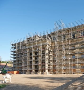 Visite guidée du chantier du château