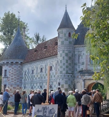Visite guidée du château à partir de photographies anciennes