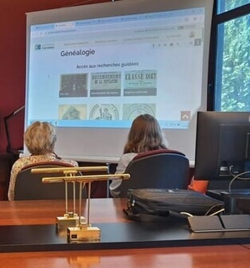 Démonstration : présentations du site internet des Archives du Calvados