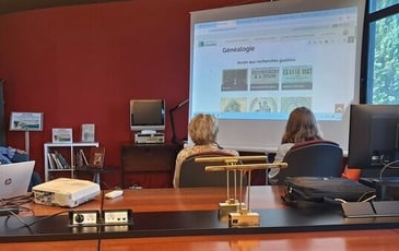 Démonstration : présentations du site internet des Archives du Calvados