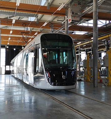 Visite guidée du centre d'exploitation et de maintenance tramway