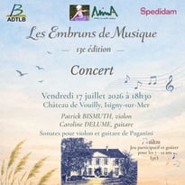 Concert Patrick Bismuth, violon et Caroline Delume, guitare