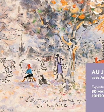 Au jardin, avec André Hambourg