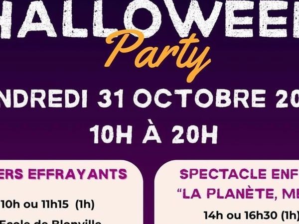 Halloween party : ateliers, spectacle, défilé et boum