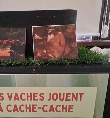 Exposition "Du Pré à l'oeuvre" : modules enfants pour explorer le monde des vaches !
