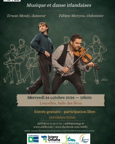 Spectacle de danse et musique irlandaises par Owen’s Friends Duo