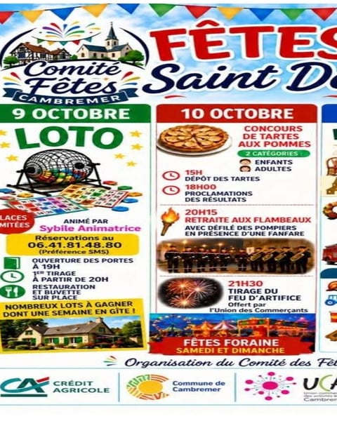Cambremer fête Saint-Denis 09, 10 et 11 octobre 2026