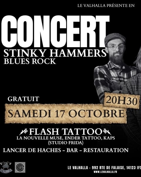Concert Stinky Hammers au Valhalla