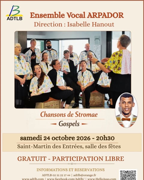 Chansons de Stromae et Gospels par l'Ensemble Vocal ARPADOR