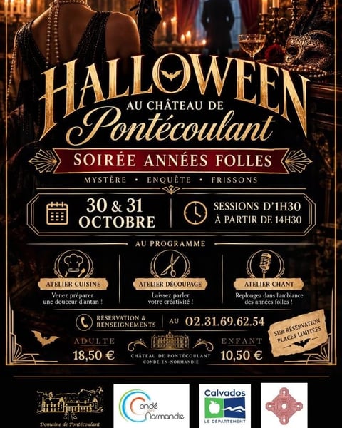 Halloween et murder party au château de Pontécoulant