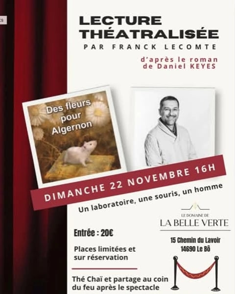 Lecture théâtralisée : Des fleurs pour Algernon
